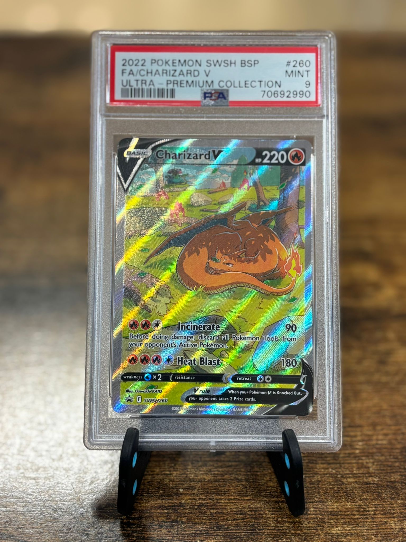 CHARIZARD V - PSA 9 ENG