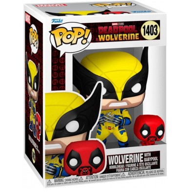 Funko Pop 1403 - Wolverine with Babypool - Deadpool & Wolverine