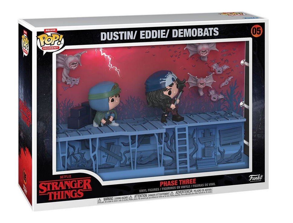 Funko Pop! Moment Deluxe Stranger Things - Phase Three Dustin/Eddie/Demobats