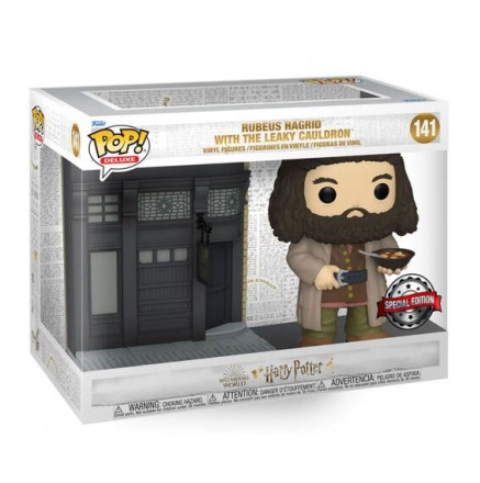 Funko Pop Deluxe 141 - Rubeus Hagrid with The Leaky Cauldron - Harry Potter (Special Edition) (Oversized)