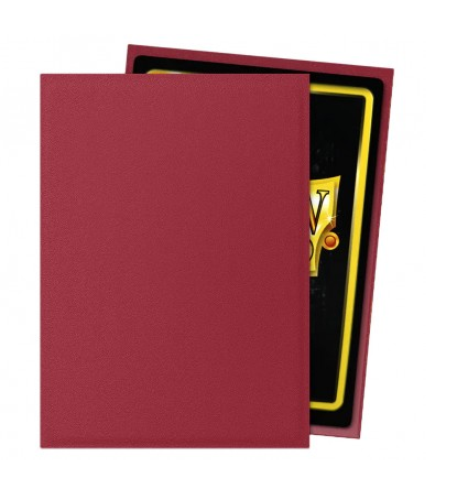 Standard - Matte Non-Glare Blood Red (100 bustine) - Dragon Shield