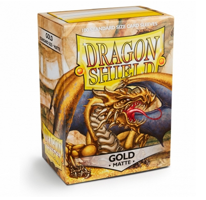 Standard - Matte Gold (100 Bustine) - Dragon Shield