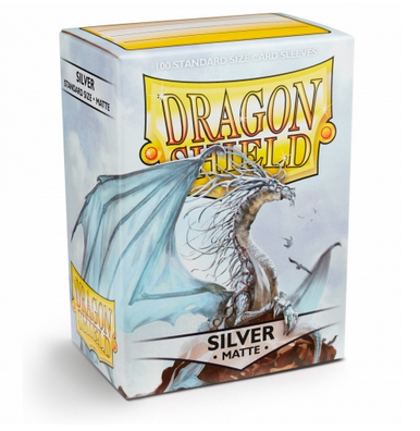 Standard - Matte Silver (100 Bustine) - Dragon Shield