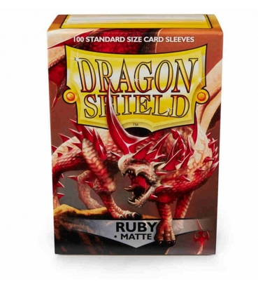Standard - Matte Ruby (100 Bustine) - Dragon Shield