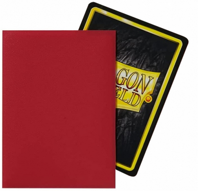 Standard - Matte Blood Red (100 Bustine) - Dragon Shield