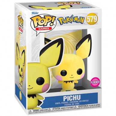 Funko Pop Games 579 - Pichu - Pokémon (Flocked)