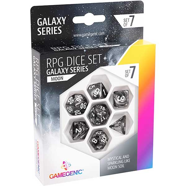 Gamegenic - Set 7 Dadi Galaxy Series - Moon